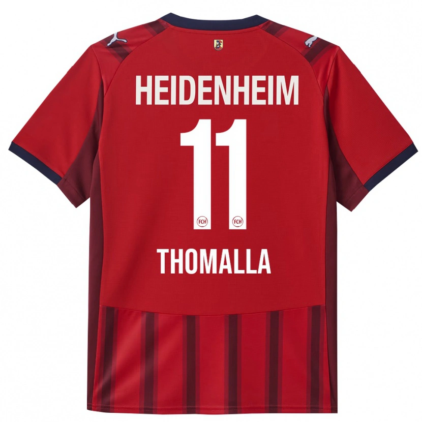 Danxen Hombre Camiseta Denis Thomalla #11 Rojo Marino 1ª Equipación 2025/26 La Camisa México