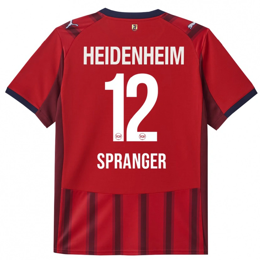 Danxen Hombre Camiseta Luke Spranger #12 Rojo Marino 1ª Equipación 2025/26 La Camisa México