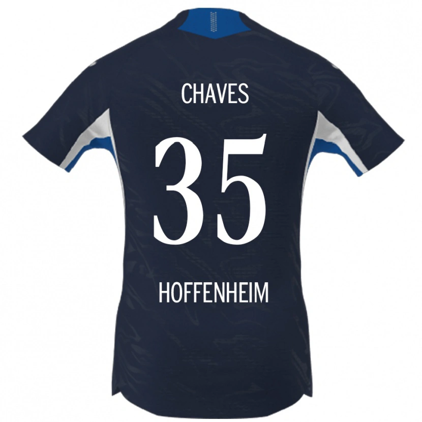 Danxen Hombre Camiseta Arthur Chaves #35 Marino Blanco 1ª Equipación 2025/26 La Camisa México