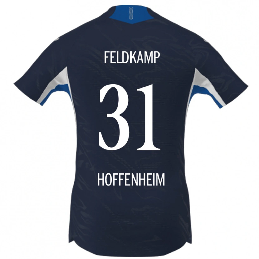 Danxen Hombre Camiseta Jana Feldkamp #31 Marino Blanco 1ª Equipación 2025/26 La Camisa México