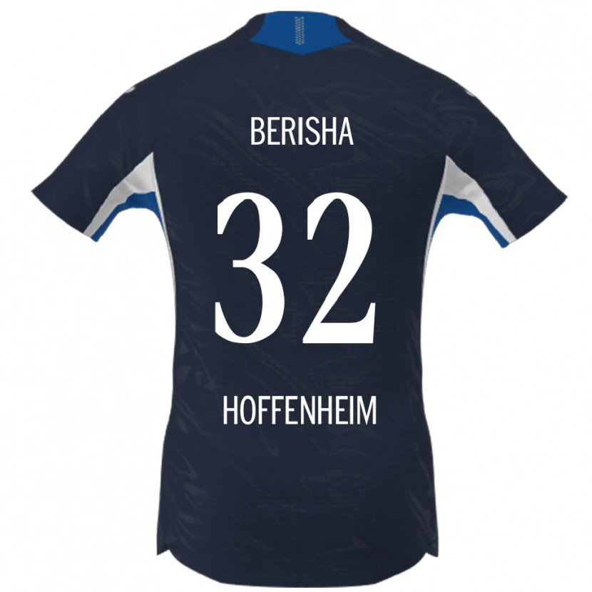 Danxen Hombre Camiseta Mergim Berisha #32 Marino Blanco 1ª Equipación 2025/26 La Camisa México