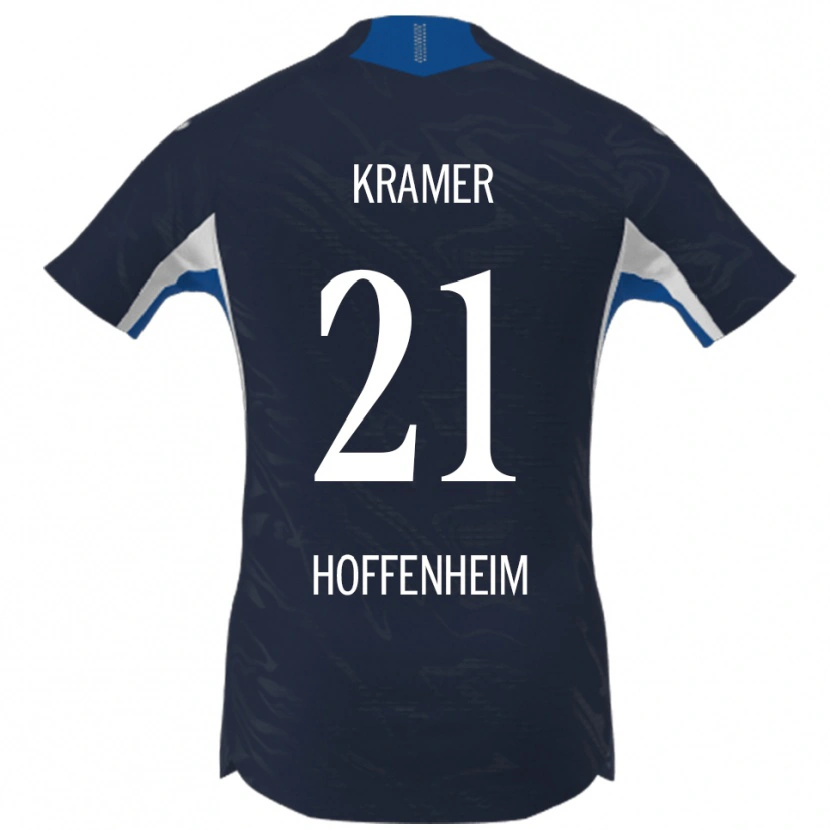 Danxen Hombre Camiseta Emil Kramer #21 Marino Blanco 1ª Equipación 2025/26 La Camisa México