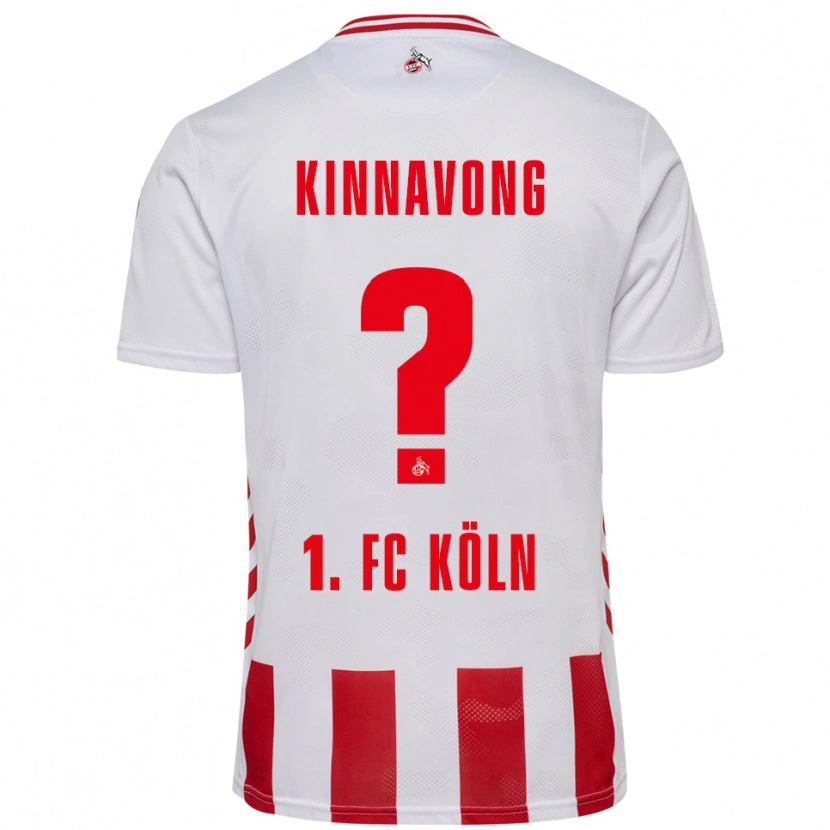 Danxen Hombre Camiseta Jordan Kinnavong #0 Blanco Rojo 1ª Equipación 2025/26 La Camisa México