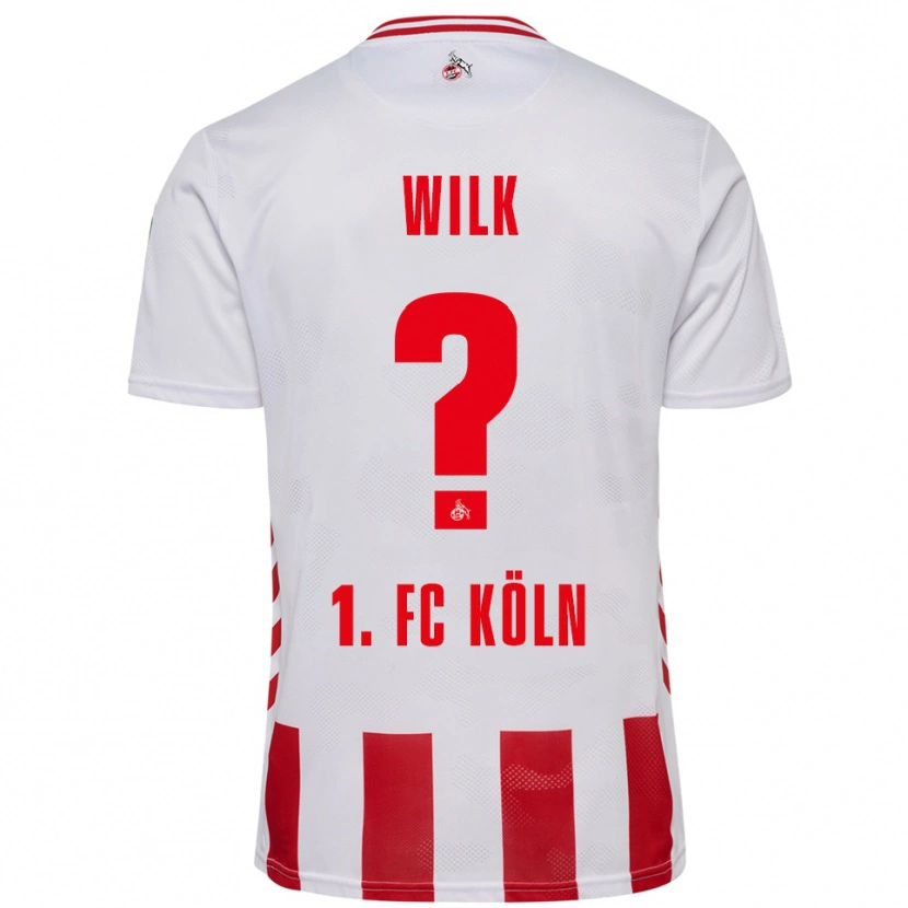 Danxen Hombre Camiseta Emil Wilk #0 Blanco Rojo 1ª Equipación 2025/26 La Camisa México