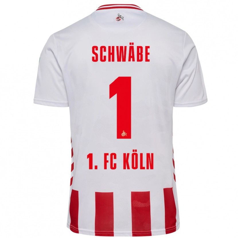 Danxen Hombre Camiseta Marvin Schwäbe #1 Blanco Rojo 1ª Equipación 2025/26 La Camisa México