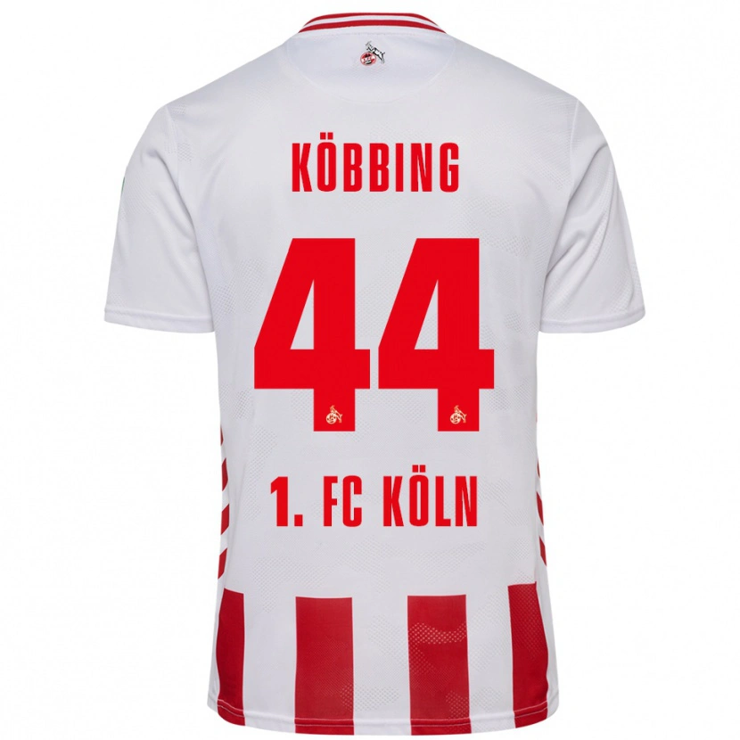 Danxen Hombre Camiseta Matthias Köbbing #44 Blanco Rojo 1ª Equipación 2025/26 La Camisa México