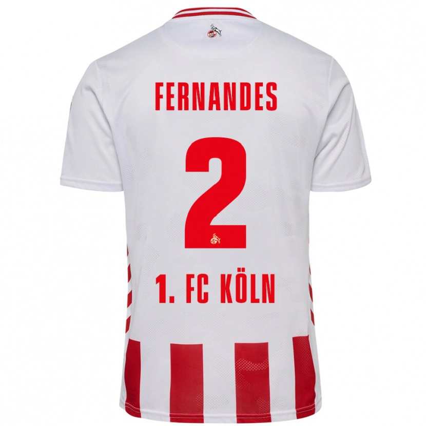 Danxen Hombre Camiseta Tyron Fernandes #2 Blanco Rojo 1ª Equipación 2025/26 La Camisa México