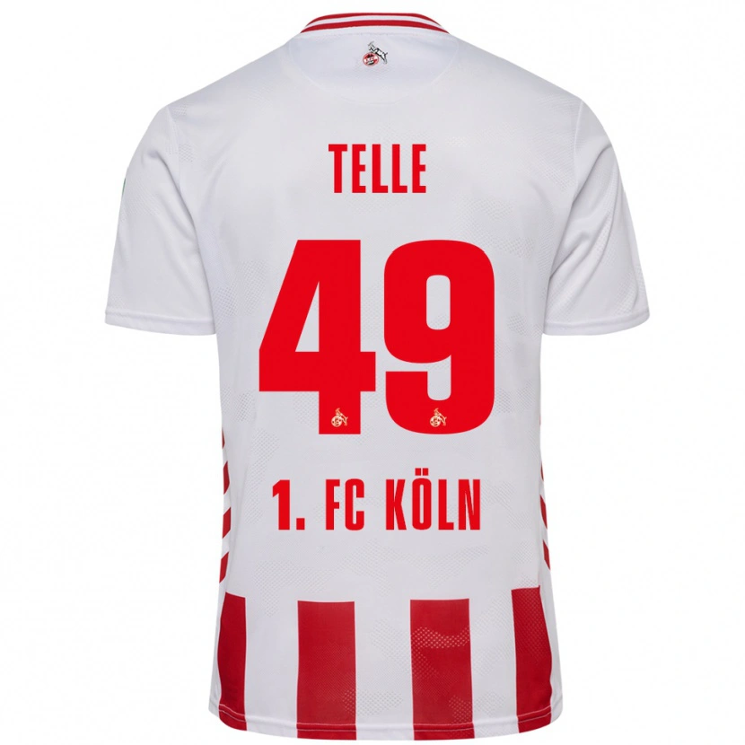 Danxen Hombre Camiseta Neo Telle #49 Blanco Rojo 1ª Equipación 2025/26 La Camisa México