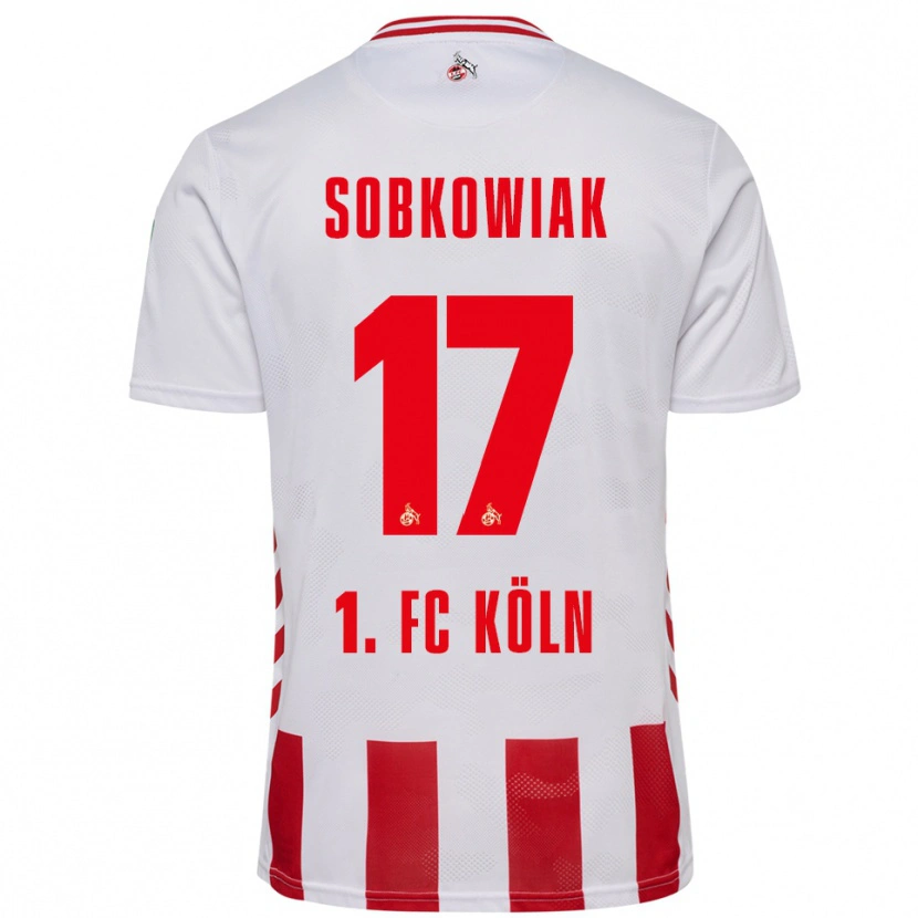Danxen Hombre Camiseta Jannis Sobkowiak #17 Blanco Rojo 1ª Equipación 2025/26 La Camisa México