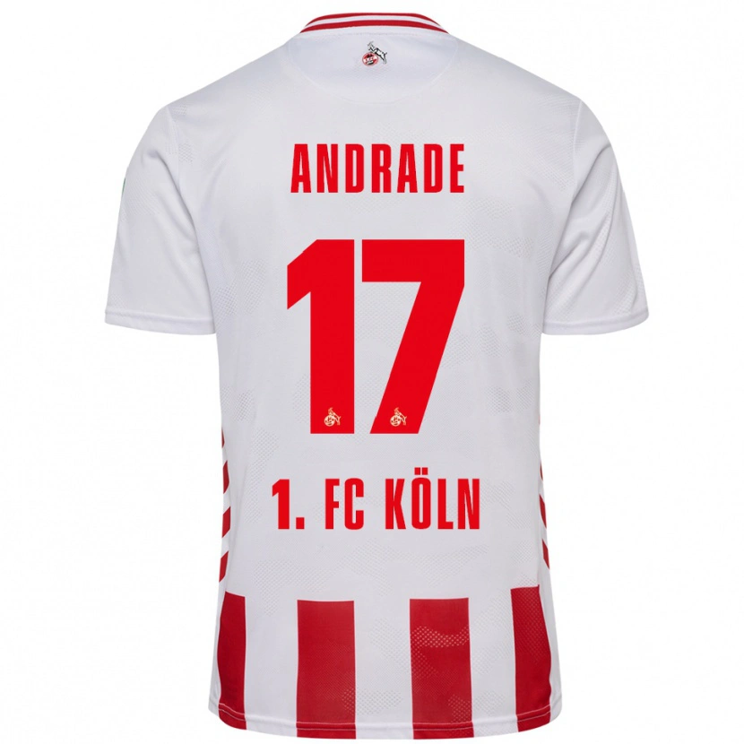 Danxen Hombre Camiseta Lydia Andrade #17 Blanco Rojo 1ª Equipación 2025/26 La Camisa México