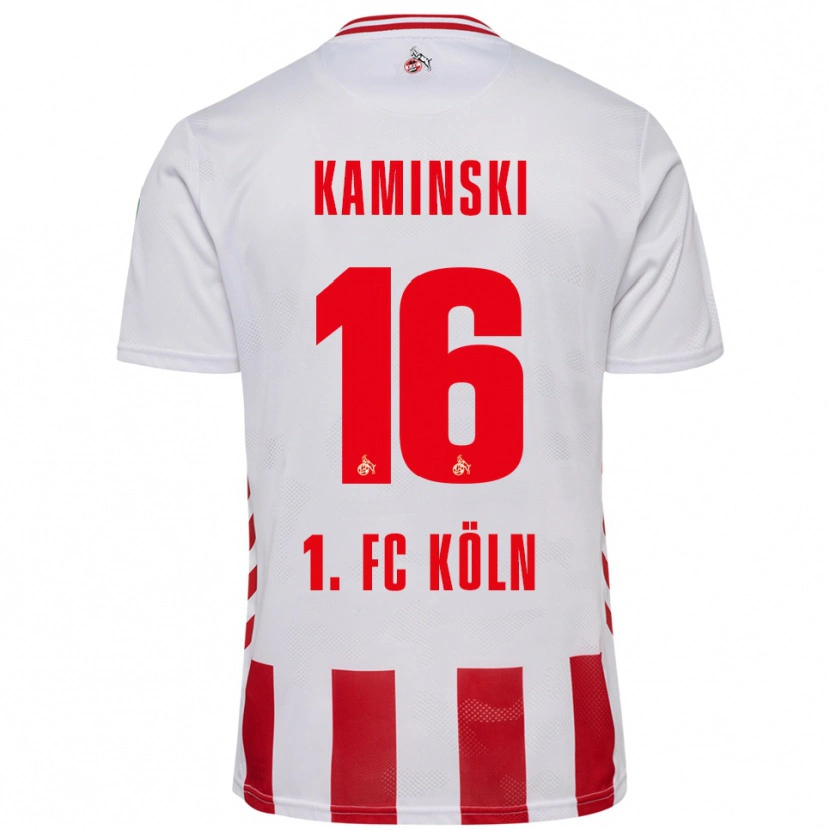 Danxen Hombre Camiseta Jakub Kaminski #16 Blanco Rojo 1ª Equipación 2025/26 La Camisa México