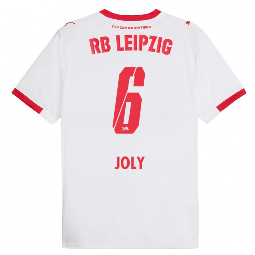 Danxen Hombre Camiseta Lou-Ann Joly #6 Blanco Rojo 1ª Equipación 2025/26 La Camisa México