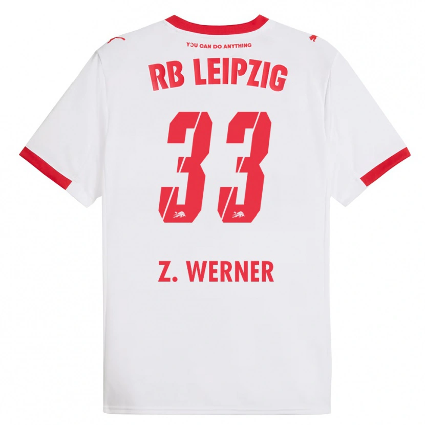 Danxen Hombre Camiseta Zoé Werner #33 Blanco Rojo 1ª Equipación 2025/26 La Camisa México