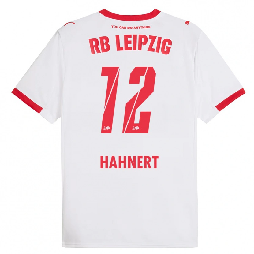 Danxen Hombre Camiseta Ole Hähnert #12 Blanco Rojo 1ª Equipación 2025/26 La Camisa México