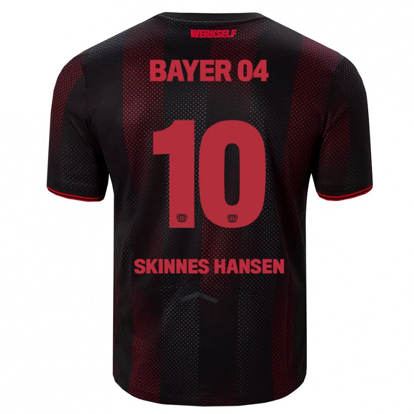 Danxen Hombre Camiseta Synne Skinnes Hansen #10 Negro Rojo 1ª Equipación 2025/26 La Camisa México