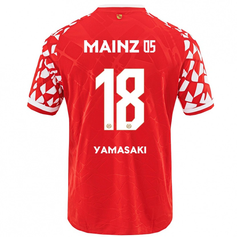 Danxen Hombre Camiseta Taiyu Yamasaki #18 Rojo Blanco 1ª Equipación 2025/26 La Camisa México