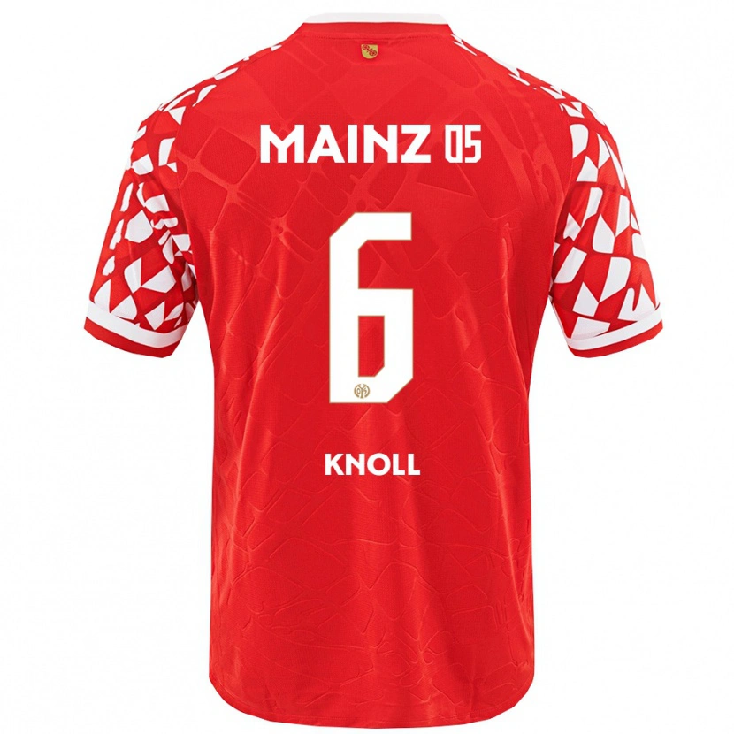 Danxen Hombre Camiseta Max Knoll #6 Rojo Blanco 1ª Equipación 2025/26 La Camisa México
