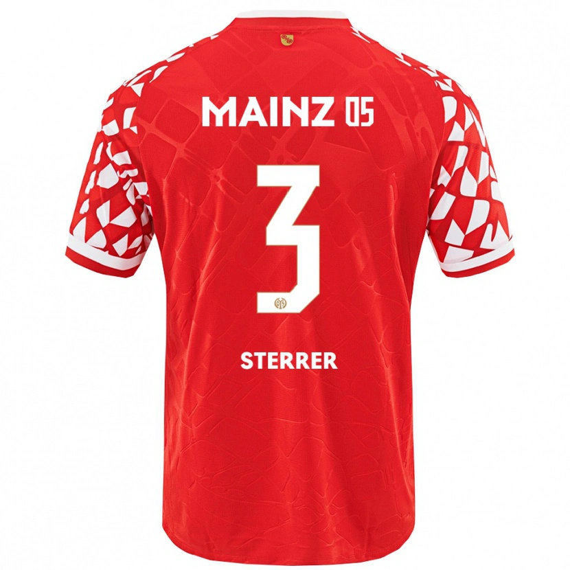 Danxen Hombre Camiseta Miriam Sterrer #3 Rojo Blanco 1ª Equipación 2025/26 La Camisa México