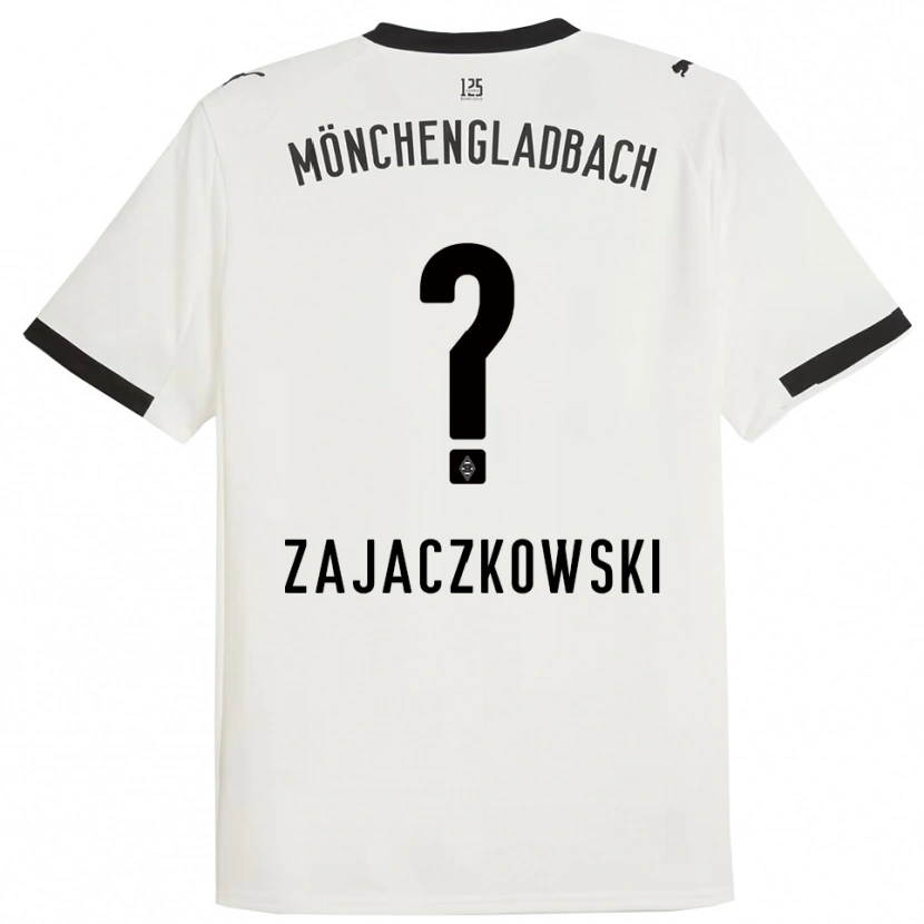 Danxen Hombre Camiseta Vincent Zajaczkowski #0 Blanco Negro 1ª Equipación 2025/26 La Camisa México