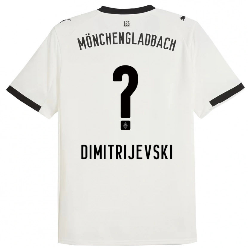 Danxen Hombre Camiseta Maximilian Dimitrijevski #0 Blanco Negro 1ª Equipación 2025/26 La Camisa México