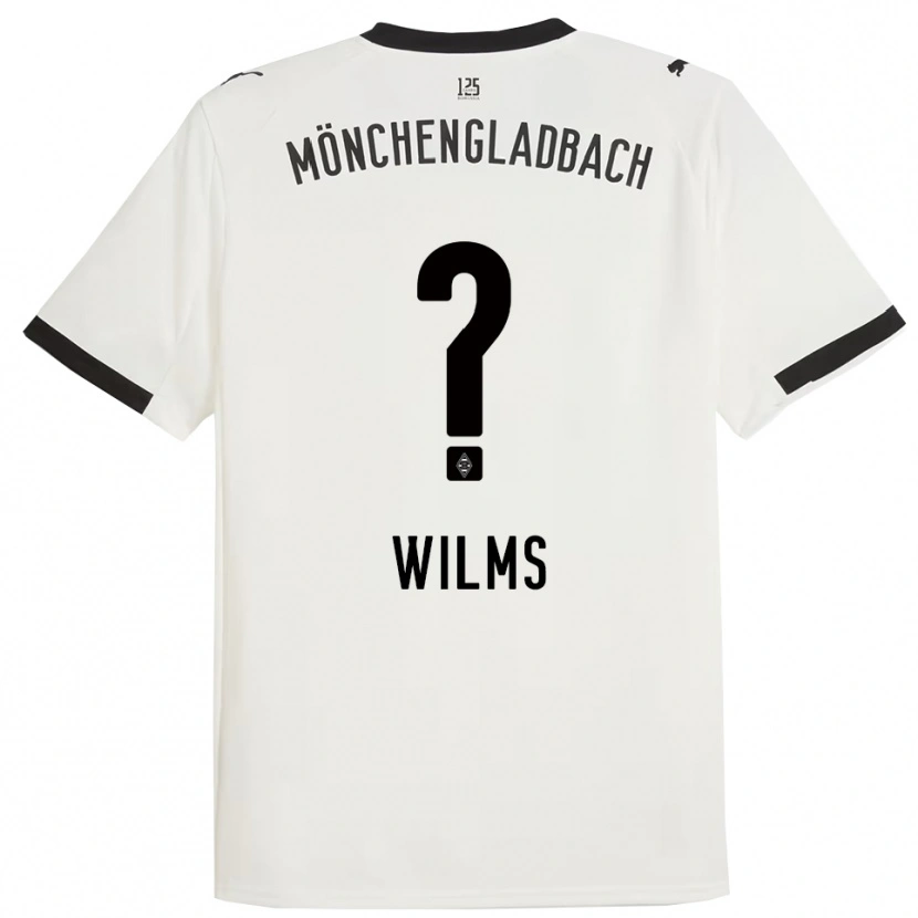Danxen Hombre Camiseta Felix Wilms #0 Blanco Negro 1ª Equipación 2025/26 La Camisa México