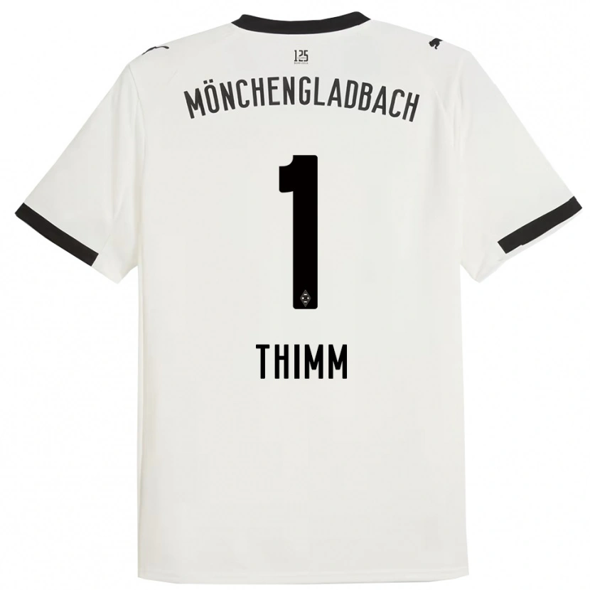 Danxen Hombre Camiseta Joshua Thimm #1 Blanco Negro 1ª Equipación 2025/26 La Camisa México