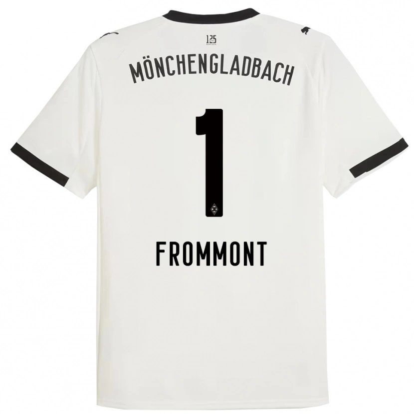 Danxen Hombre Camiseta Romina Frommont #1 Blanco Negro 1ª Equipación 2025/26 La Camisa México