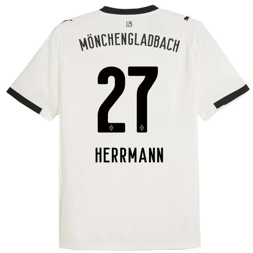 Danxen Hombre Camiseta Michelle Herrmann #27 Blanco Negro 1ª Equipación 2025/26 La Camisa México