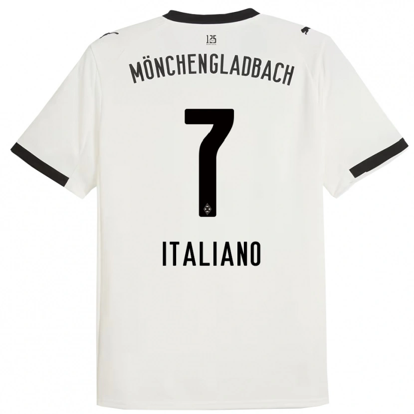 Danxen Hombre Camiseta Jacob Italiano #7 Blanco Negro 1ª Equipación 2025/26 La Camisa México