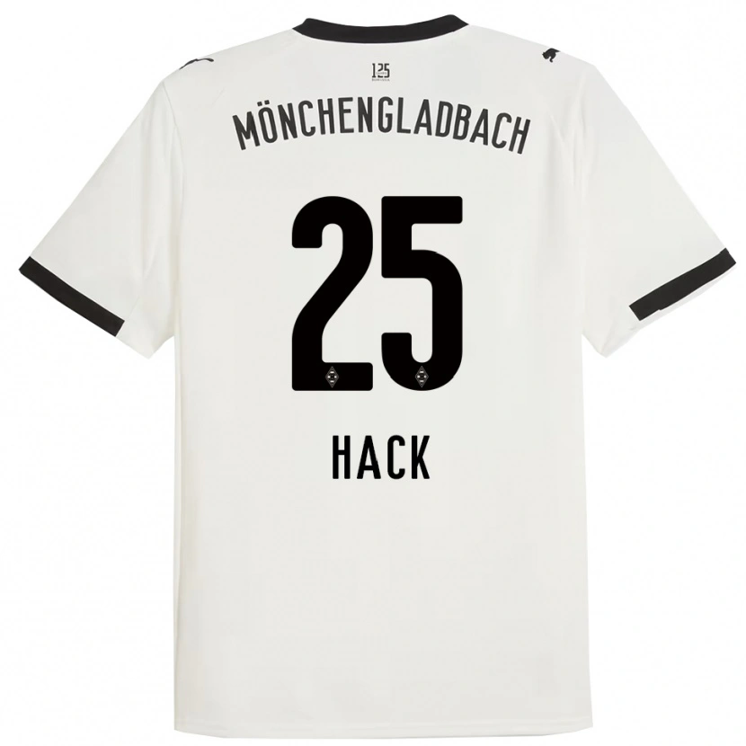 Danxen Hombre Camiseta Robin Hack #25 Blanco Negro 1ª Equipación 2025/26 La Camisa México
