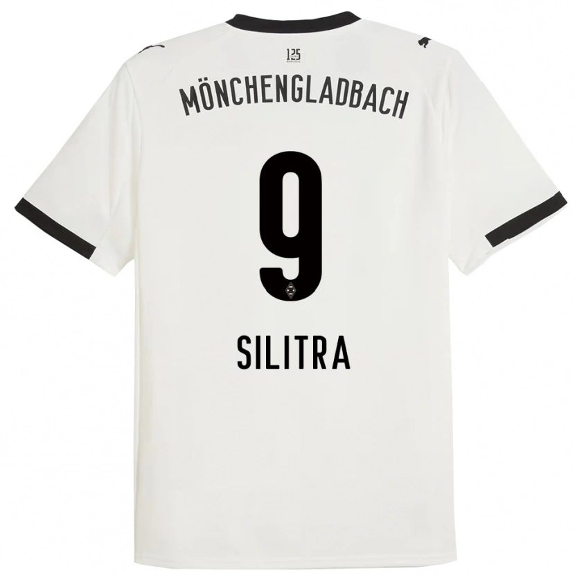 Danxen Hombre Camiseta Rareș Silitră #9 Blanco Negro 1ª Equipación 2025/26 La Camisa México