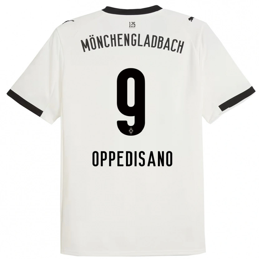 Danxen Hombre Camiseta Valentina Oppedisano #9 Blanco Negro 1ª Equipación 2025/26 La Camisa México