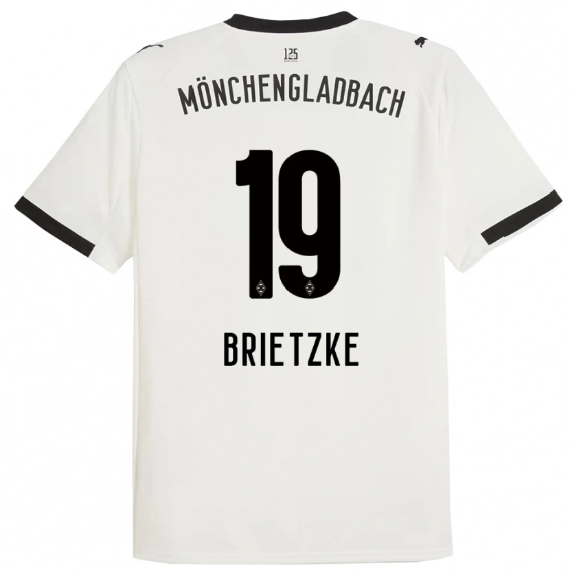 Danxen Hombre Camiseta Yvonne Brietzke #19 Blanco Negro 1ª Equipación 2025/26 La Camisa México