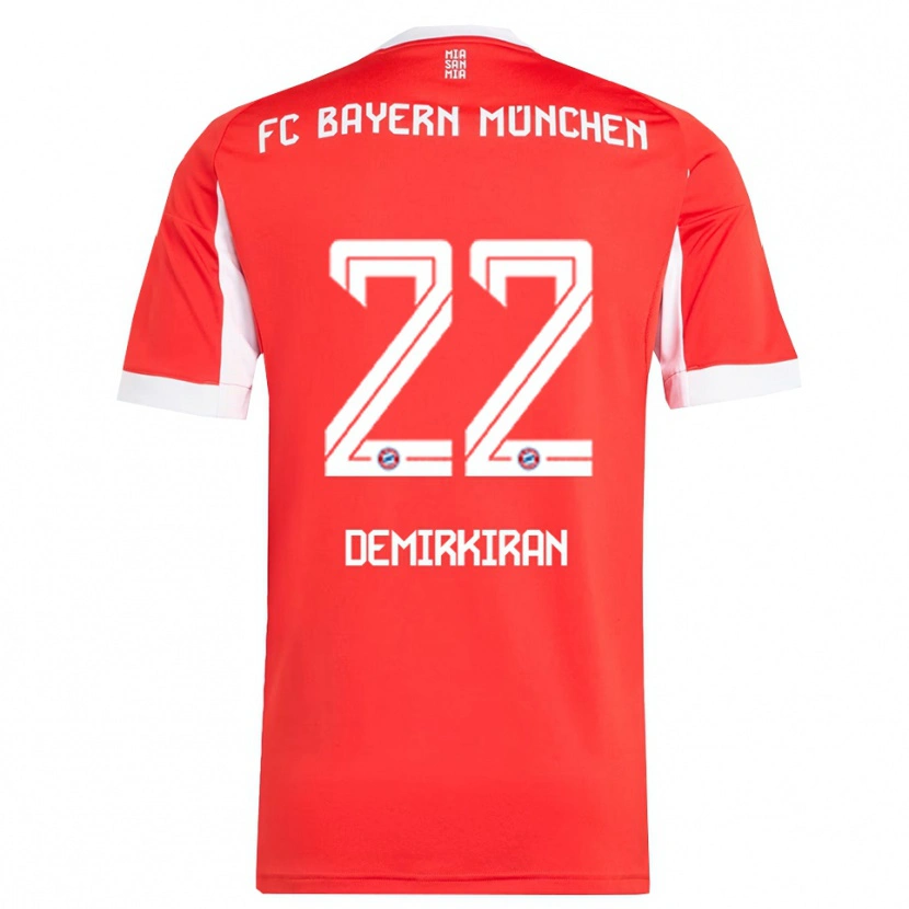 Danxen Hombre Camiseta Ediz Demirkiran #22 Rojo Blanco 1ª Equipación 2025/26 La Camisa México