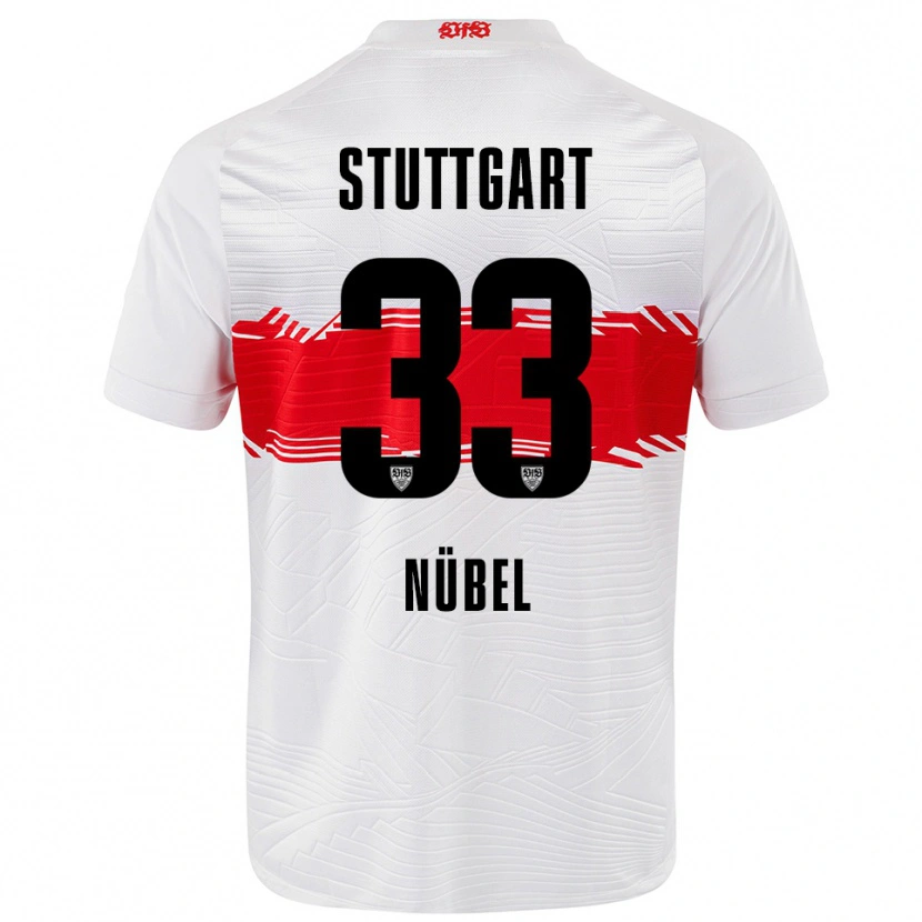 Danxen Hombre Camiseta Alexander Nübel #33 Blanco Rojo 1ª Equipación 2025/26 La Camisa México
