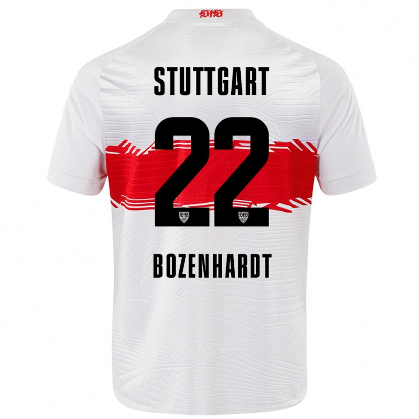 Danxen Hombre Camiseta Laura Bozenhardt #22 Blanco Rojo 1ª Equipación 2025/26 La Camisa México