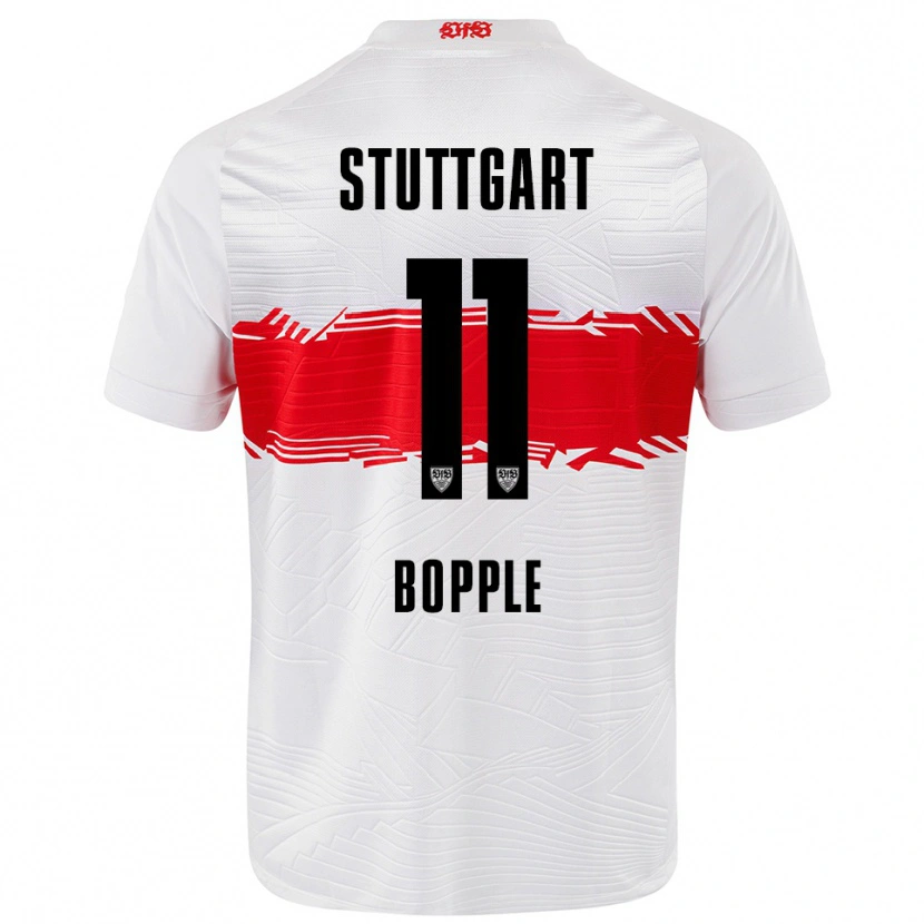 Danxen Hombre Camiseta Teresa Böpple #11 Blanco Rojo 1ª Equipación 2025/26 La Camisa México