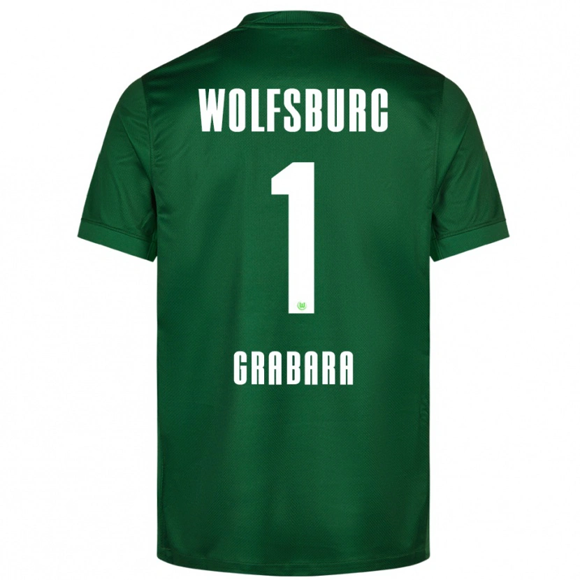 Danxen Hombre Camiseta Kamil Grabara #1 Verde Blanco 1ª Equipación 2025/26 La Camisa México