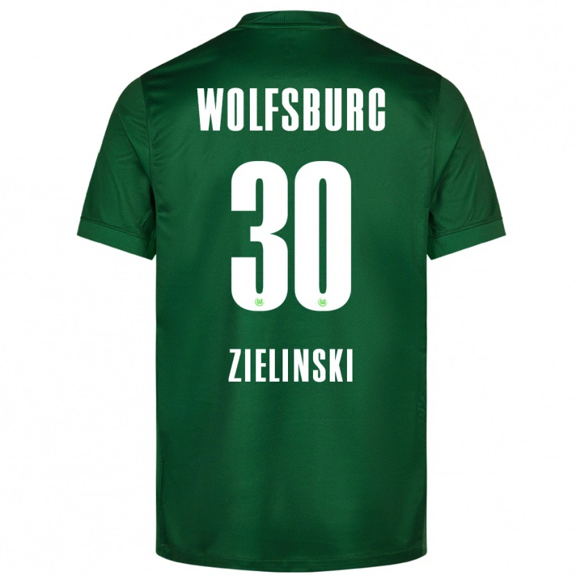 Danxen Hombre Camiseta Jakub Zielinski #30 Verde Blanco 1ª Equipación 2025/26 La Camisa México