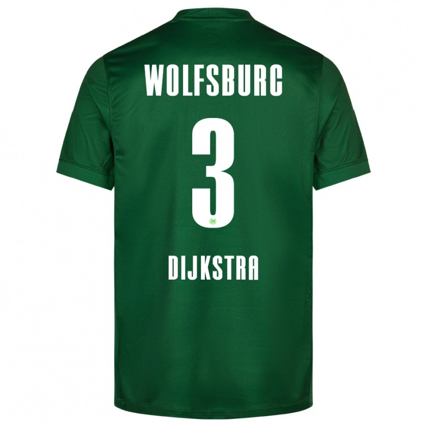 Danxen Hombre Camiseta Caitlin Dijkstra #3 Verde Blanco 1ª Equipación 2025/26 La Camisa México