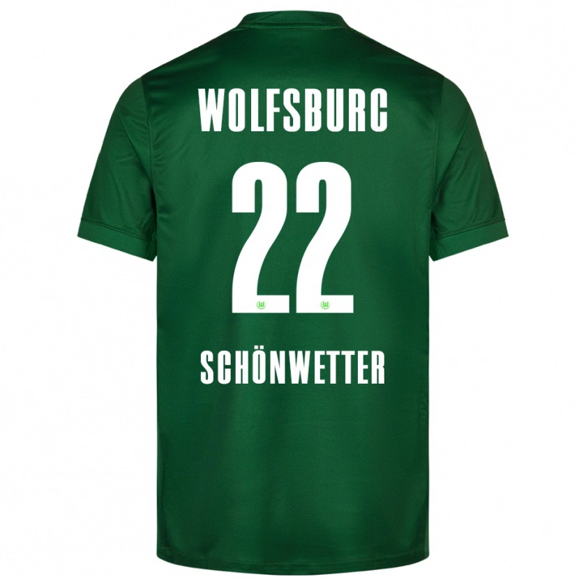 Danxen Hombre Camiseta Christina Schönwetter #22 Verde Blanco 1ª Equipación 2025/26 La Camisa México