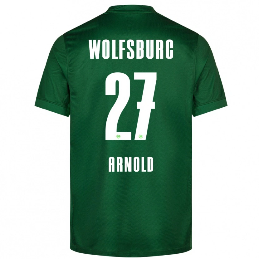 Danxen Hombre Camiseta Maximilian Arnold #27 Verde Blanco 1ª Equipación 2025/26 La Camisa México