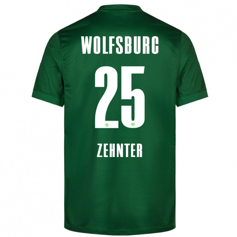 Danxen Hombre Camiseta Aaron Zehnter #25 Verde Blanco 1ª Equipación 2025/26 La Camisa México