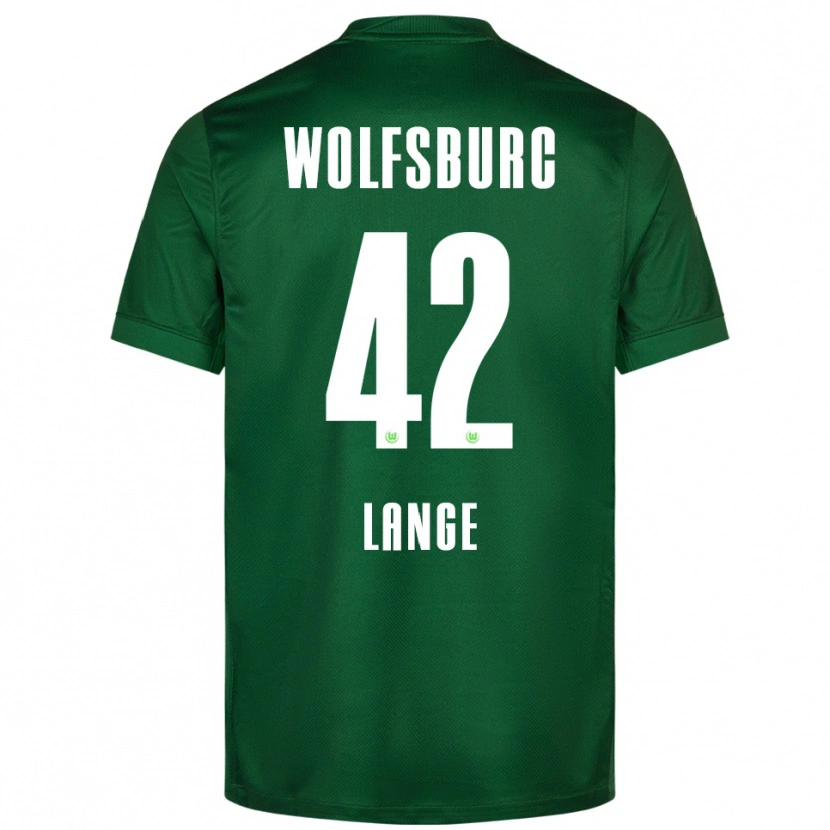 Danxen Hombre Camiseta Felix Lange #42 Verde Blanco 1ª Equipación 2025/26 La Camisa México