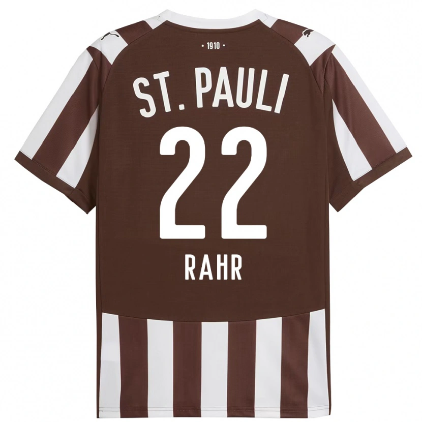 Danxen Hombre Camiseta Calvin Rahr #22 Café Blanco 1ª Equipación 2025/26 La Camisa México