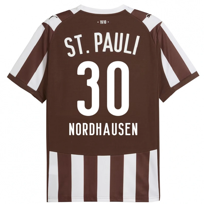 Danxen Hombre Camiseta Neele Nordhausen #30 Café Blanco 1ª Equipación 2025/26 La Camisa México