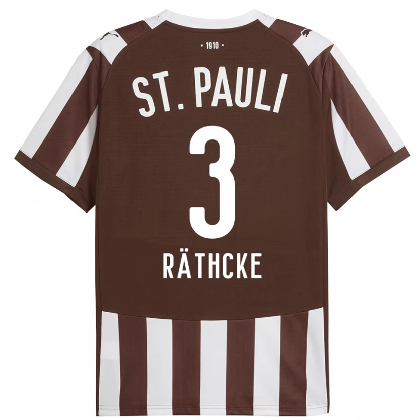 Danxen Hombre Camiseta Ole Räthcke #3 Café Blanco 1ª Equipación 2025/26 La Camisa México