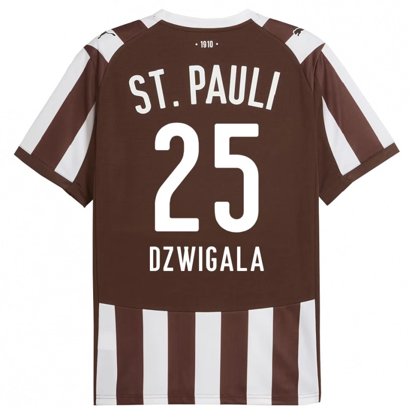 Danxen Hombre Camiseta Adam Dzwigala #25 Café Blanco 1ª Equipación 2025/26 La Camisa México