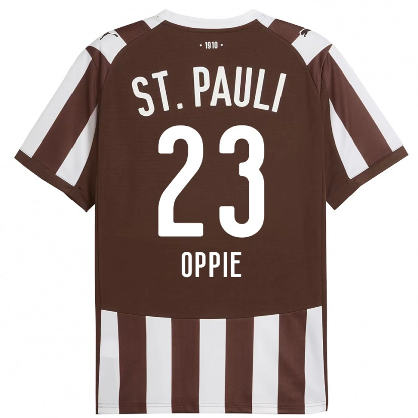 Danxen Hombre Camiseta Louis Oppie #23 Café Blanco 1ª Equipación 2025/26 La Camisa México