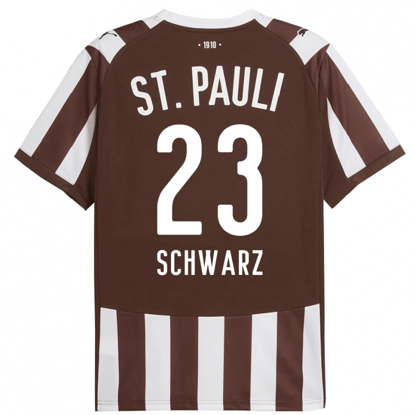 Danxen Hombre Camiseta Annika Schwarz #23 Café Blanco 1ª Equipación 2025/26 La Camisa México